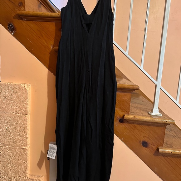 Topshop button through casual jumspuit in black - Picture 7 of 11